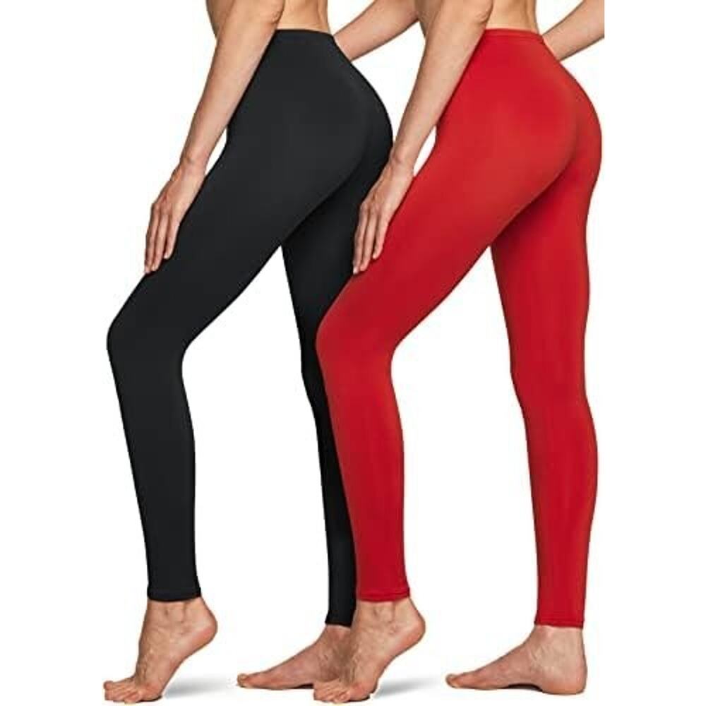 TSLA Women's Thermal Underwear Pants Set Of 2 New With Tag black and red/ M